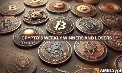 Crypto market's weekly winners and losers – POPCAT, FET, HNT, and TON